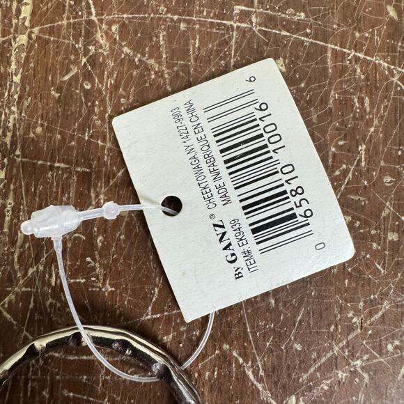 Ganz Wire and White Clear Crystal Hand crafted Keychain NEW with‎ tags - Picture 3 of 4